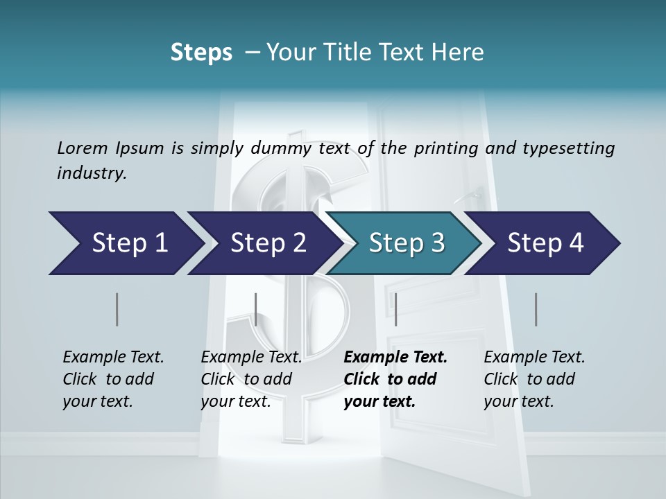 Single Money Render PowerPoint Template