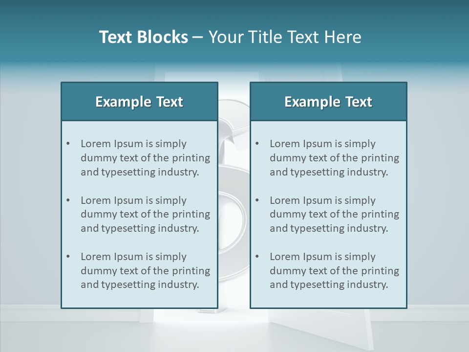 Single Money Render PowerPoint Template