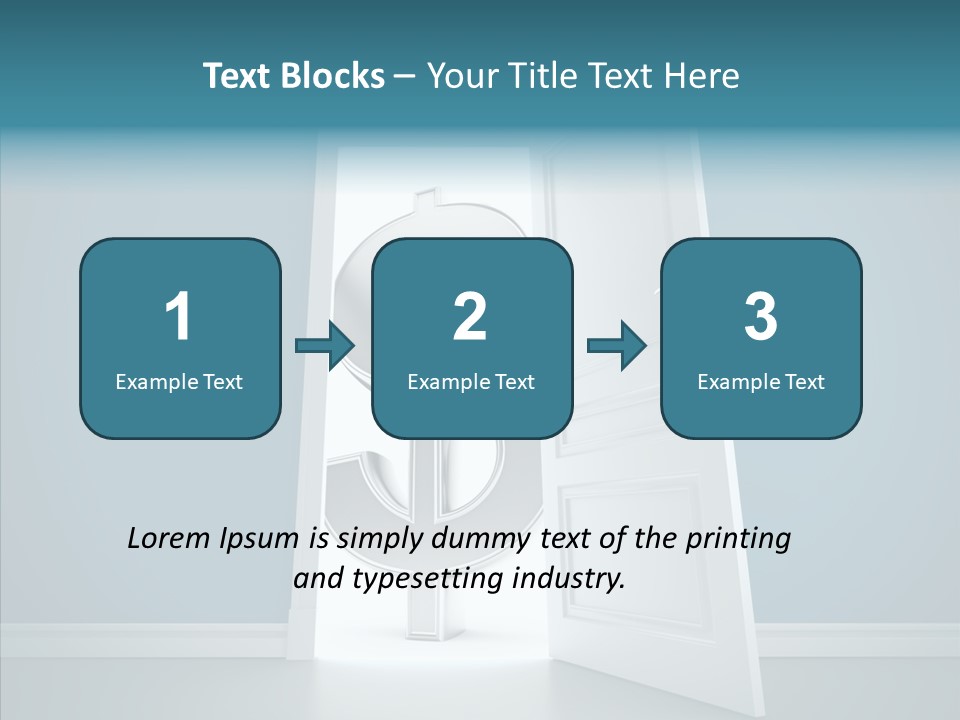 Single Money Render PowerPoint Template