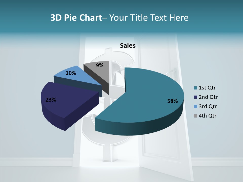 Single Money Render PowerPoint Template