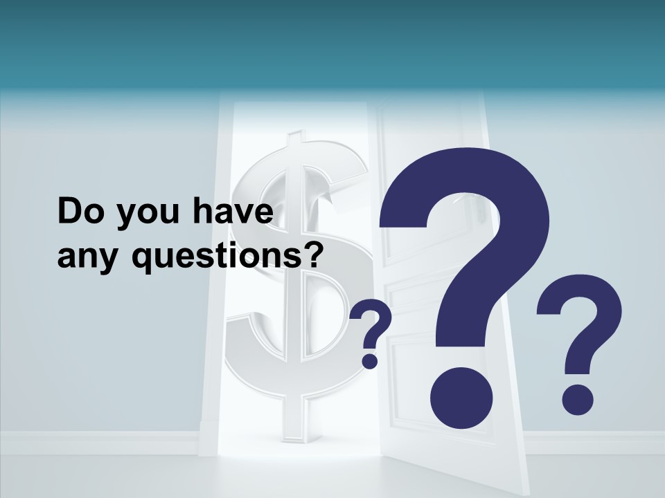 Single Money Render PowerPoint Template