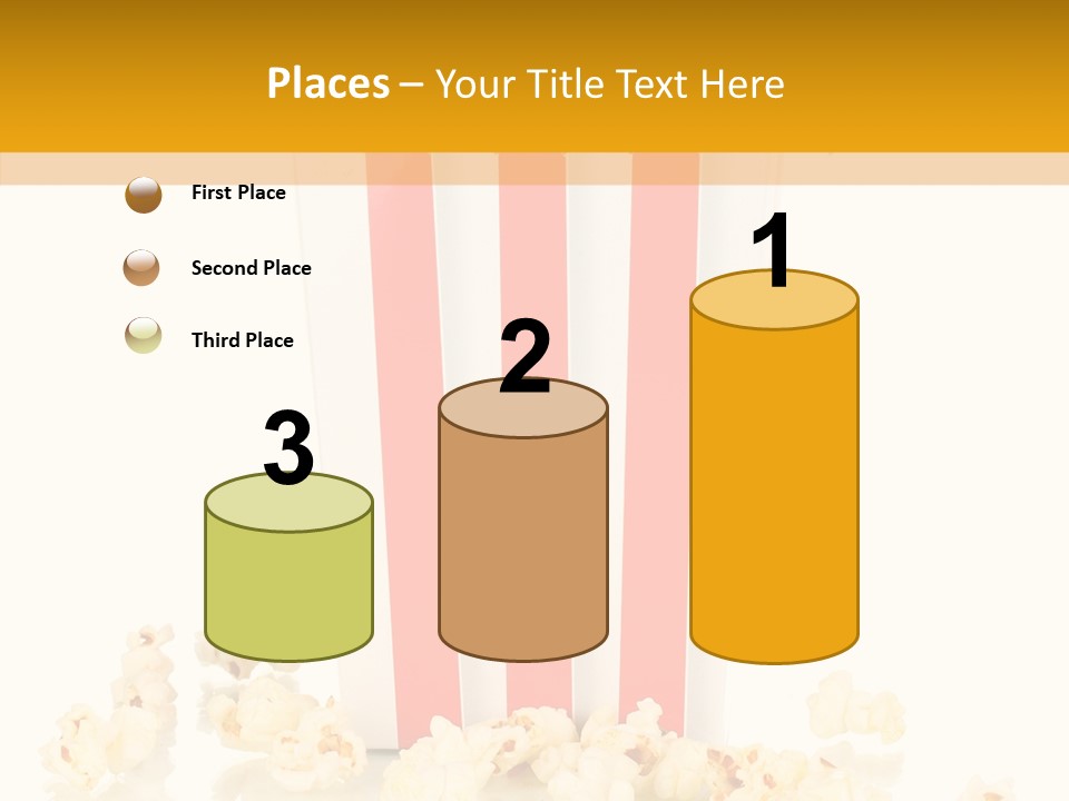 White Ticket Healthy PowerPoint Template