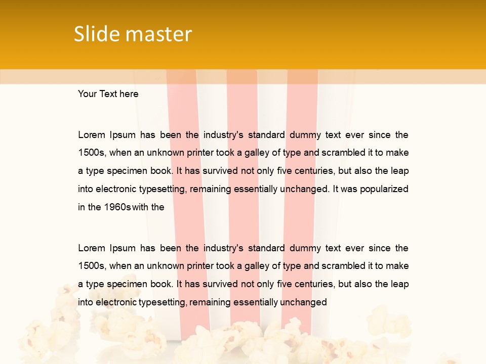 White Ticket Healthy PowerPoint Template