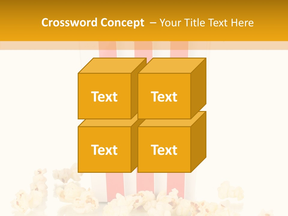 White Ticket Healthy PowerPoint Template