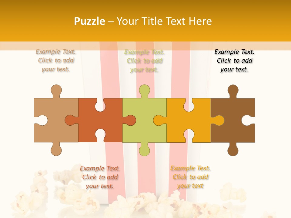 White Ticket Healthy PowerPoint Template