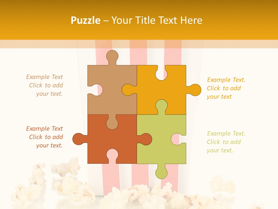 White Ticket Healthy PowerPoint Template