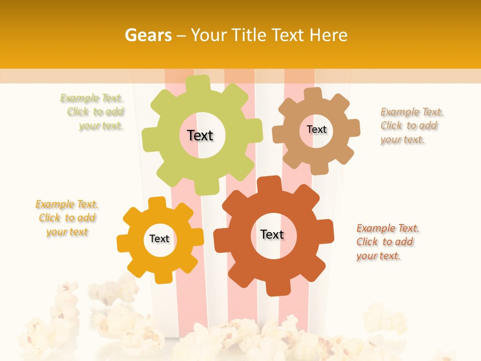 White Ticket Healthy PowerPoint Template