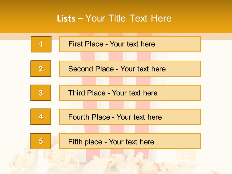 White Ticket Healthy PowerPoint Template