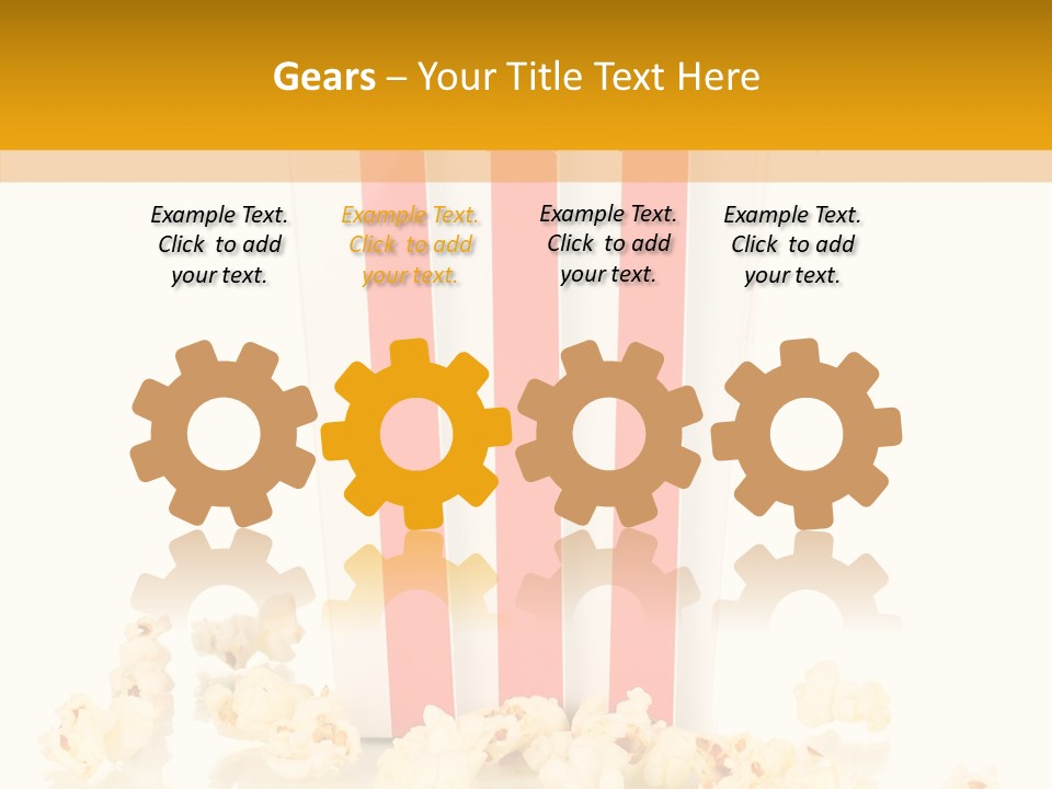 White Ticket Healthy PowerPoint Template