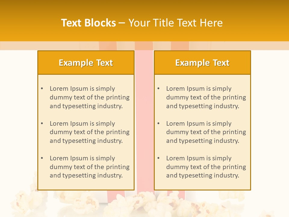 White Ticket Healthy PowerPoint Template