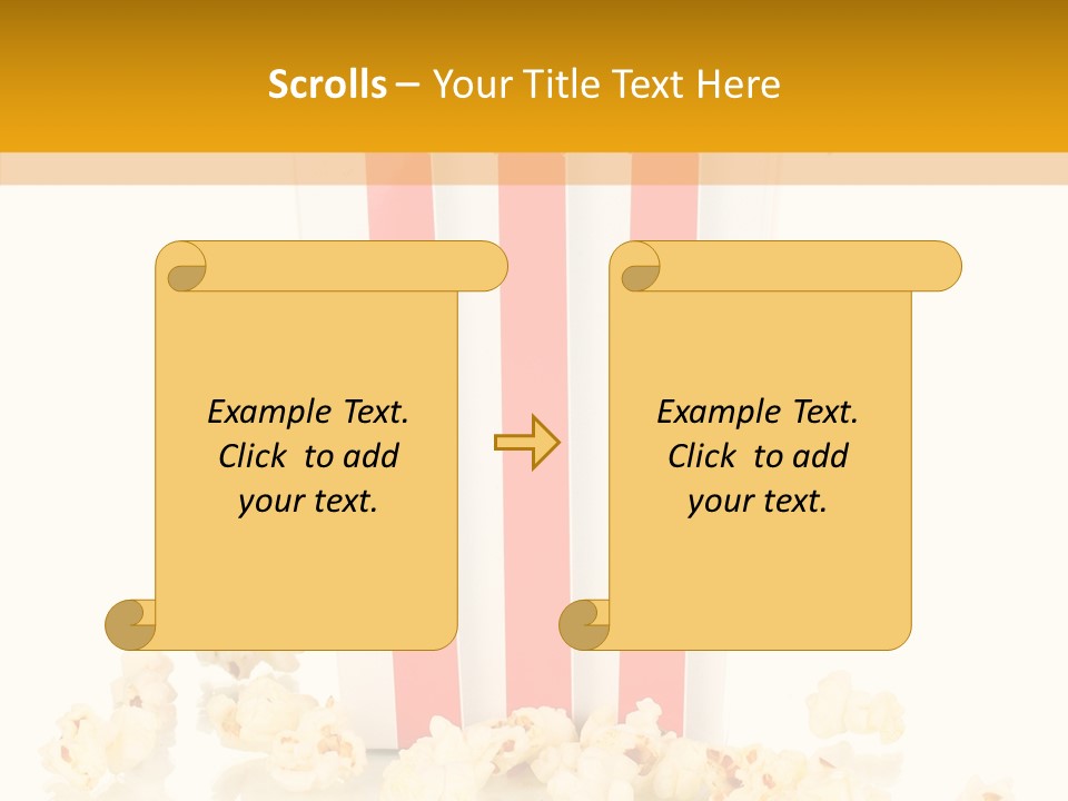 White Ticket Healthy PowerPoint Template