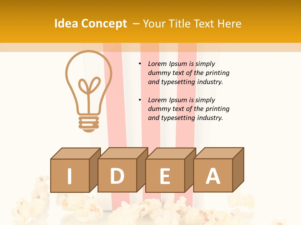 White Ticket Healthy PowerPoint Template