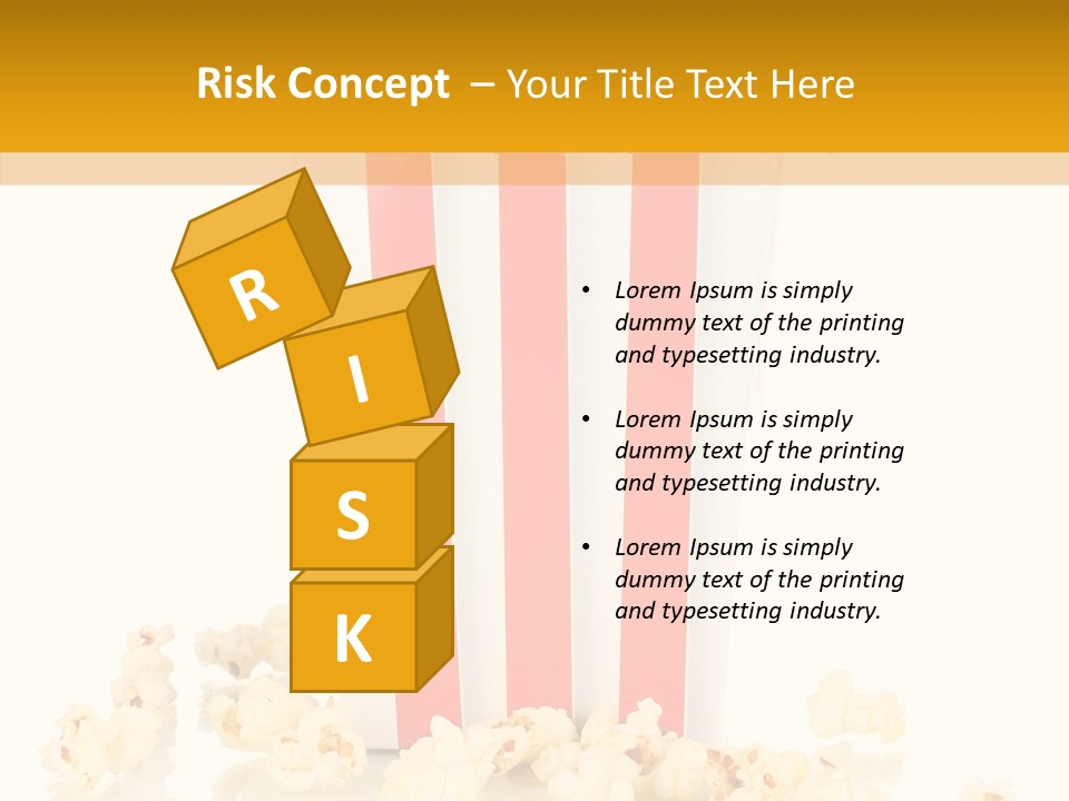 White Ticket Healthy PowerPoint Template