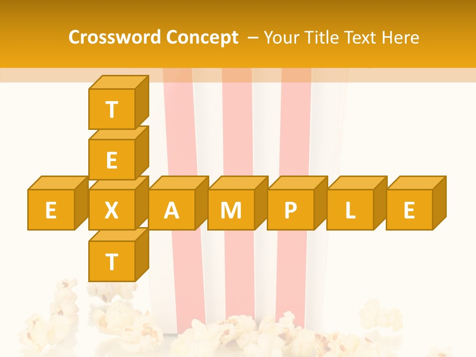 White Ticket Healthy PowerPoint Template