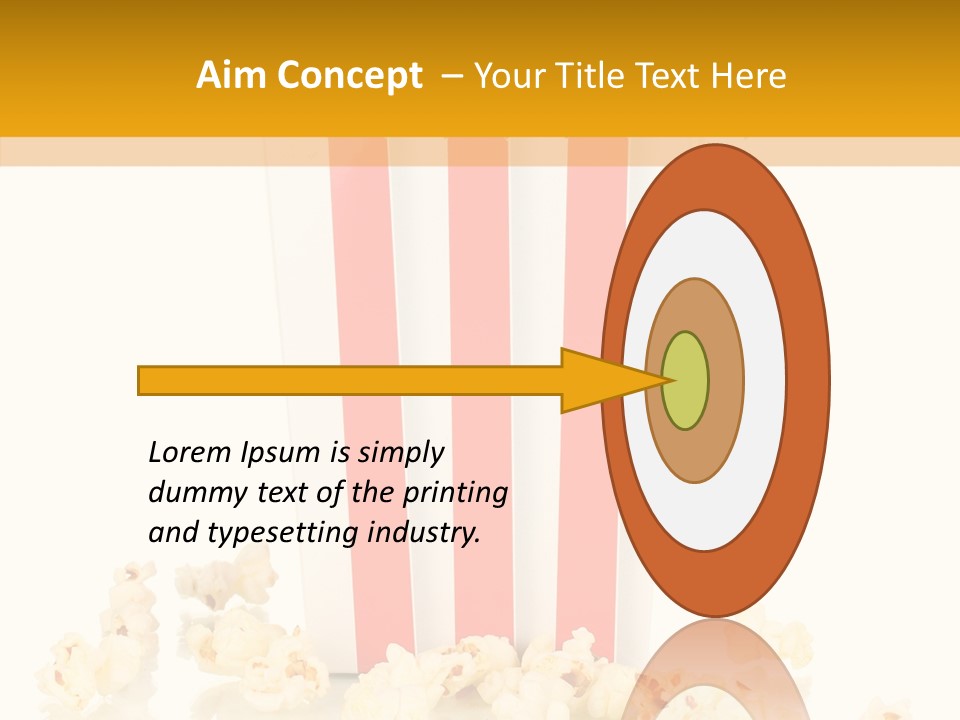 White Ticket Healthy PowerPoint Template