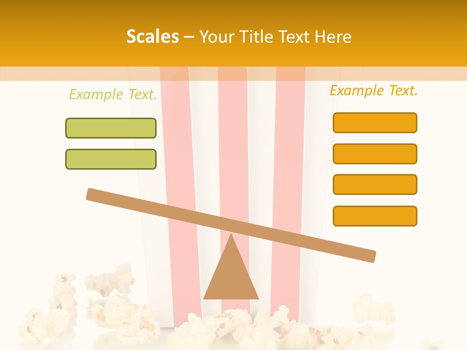 White Ticket Healthy PowerPoint Template