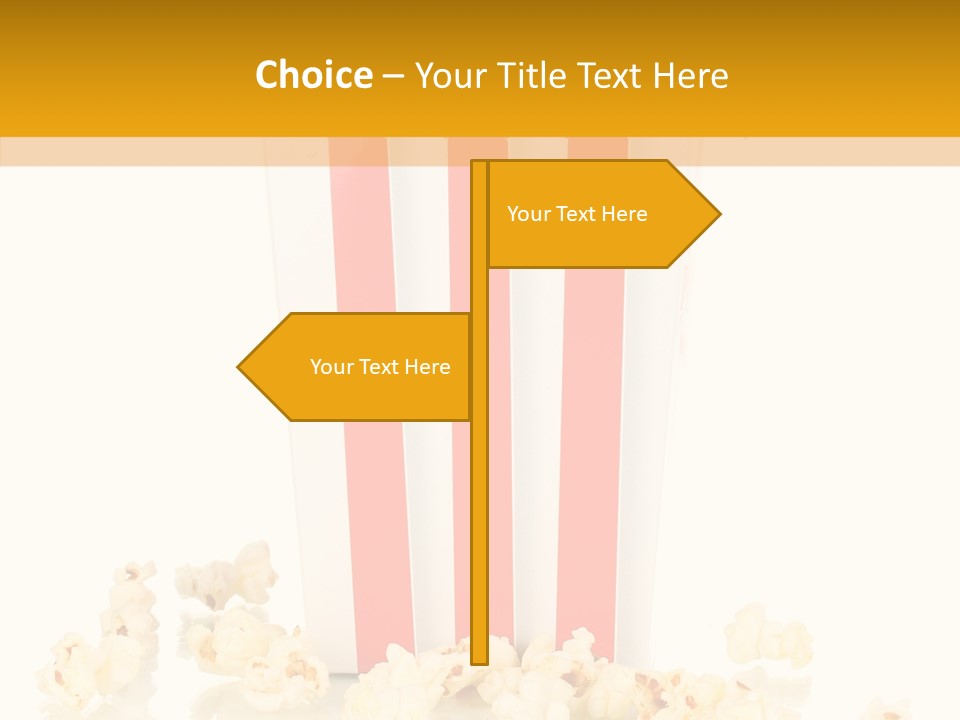 White Ticket Healthy PowerPoint Template