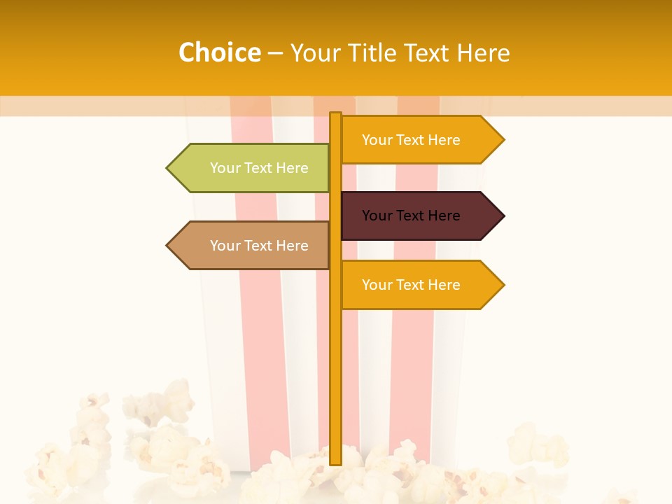 White Ticket Healthy PowerPoint Template