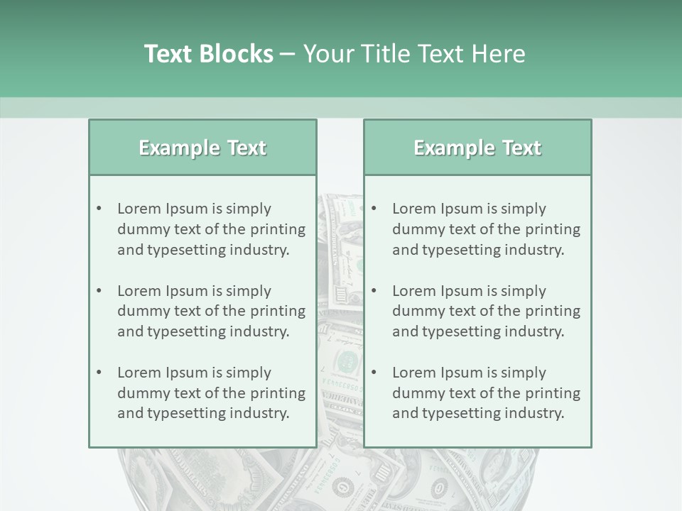 Pay Wealth Heap PowerPoint Template