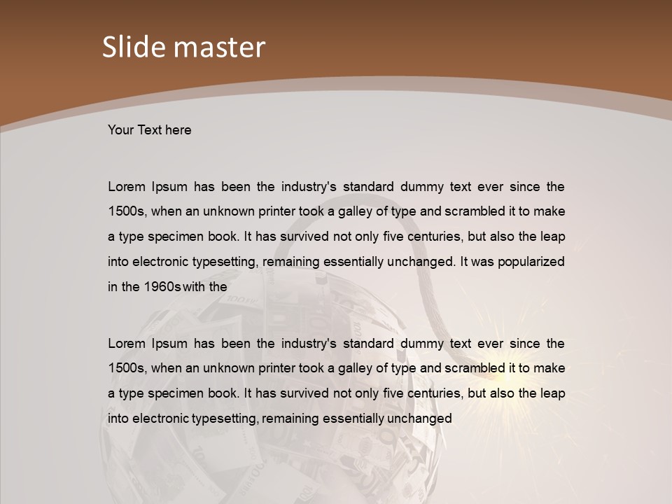 Symbol Risk Currency PowerPoint Template