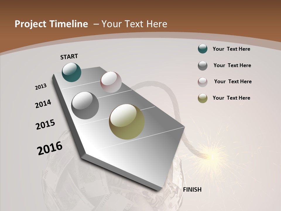 Symbol Risk Currency PowerPoint Template