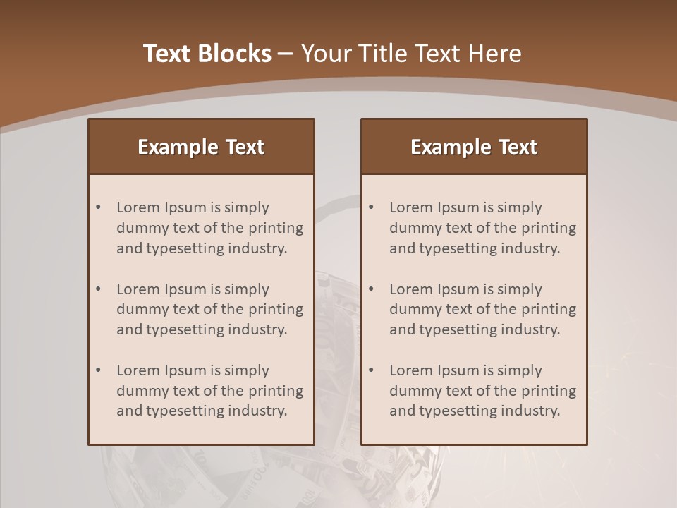 Symbol Risk Currency PowerPoint Template
