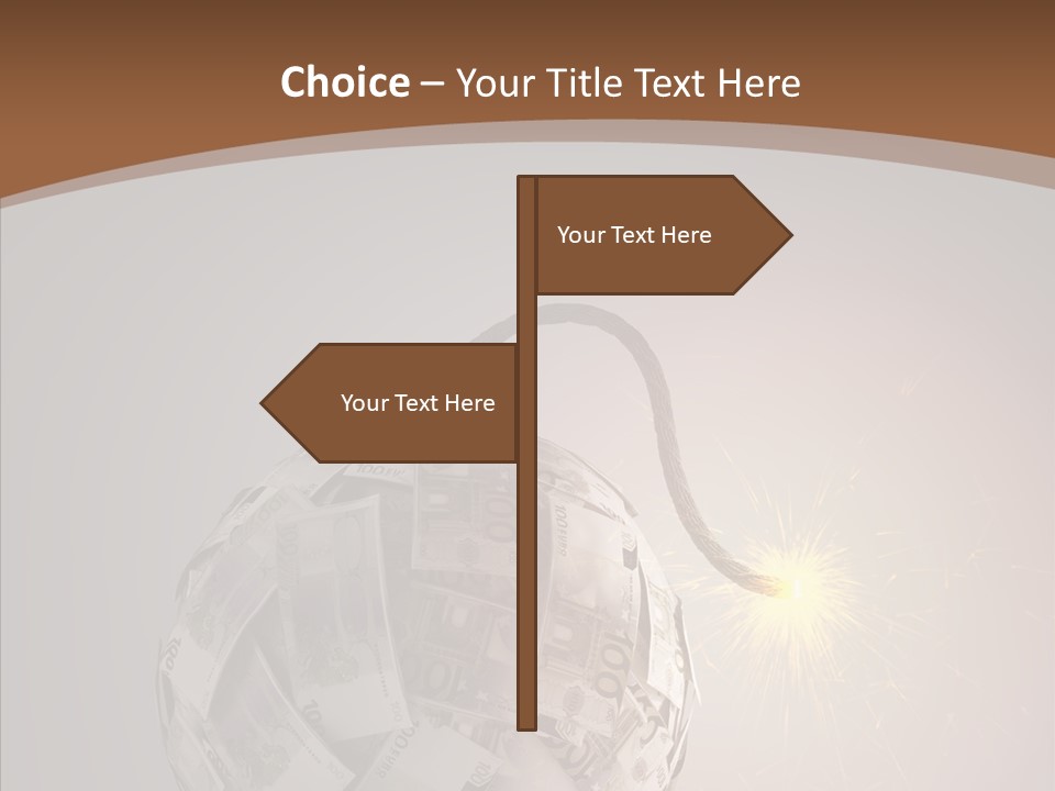Symbol Risk Currency PowerPoint Template