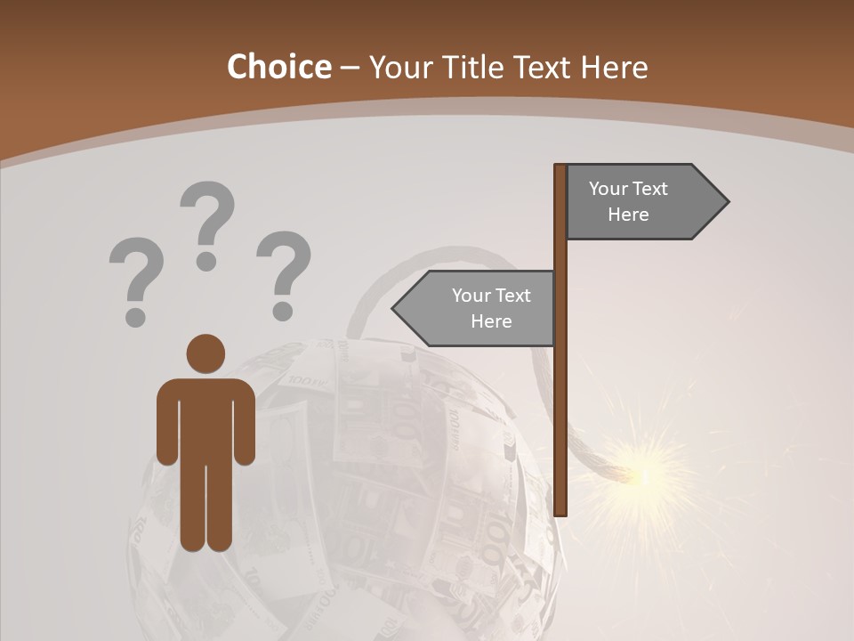 Symbol Risk Currency PowerPoint Template