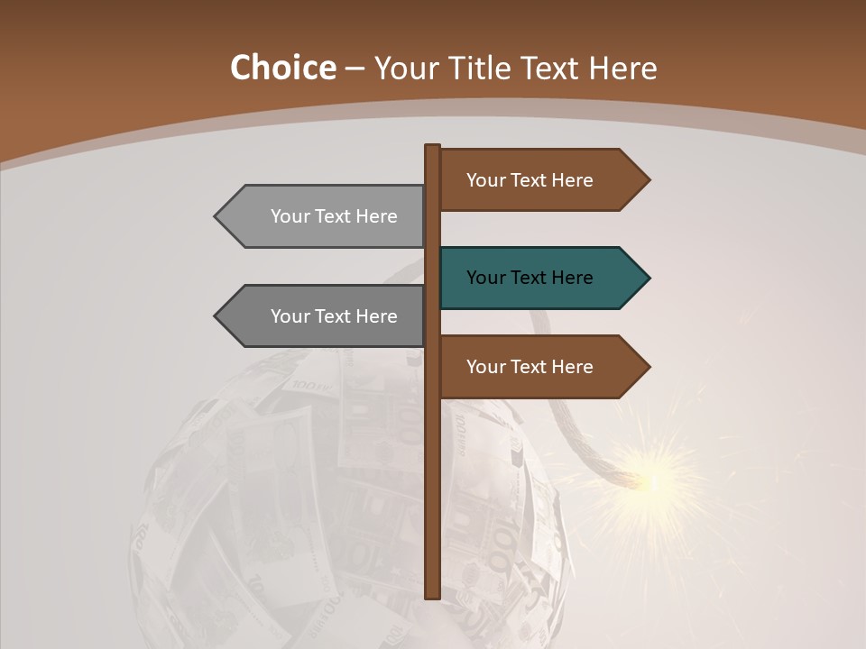 Symbol Risk Currency PowerPoint Template