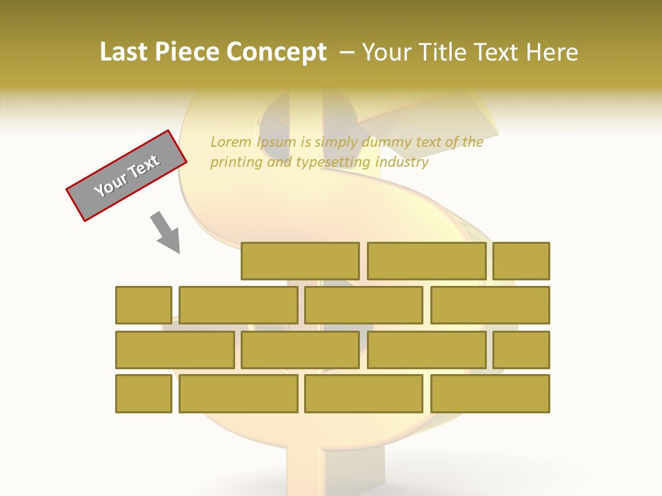 Icon Exchange Gold PowerPoint Template