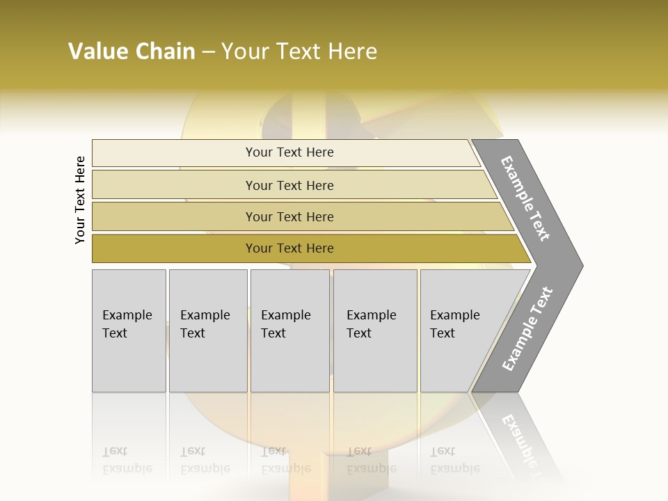 Icon Exchange Gold PowerPoint Template