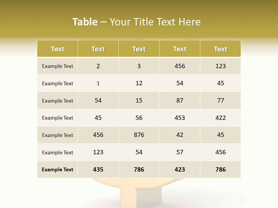 Icon Exchange Gold PowerPoint Template