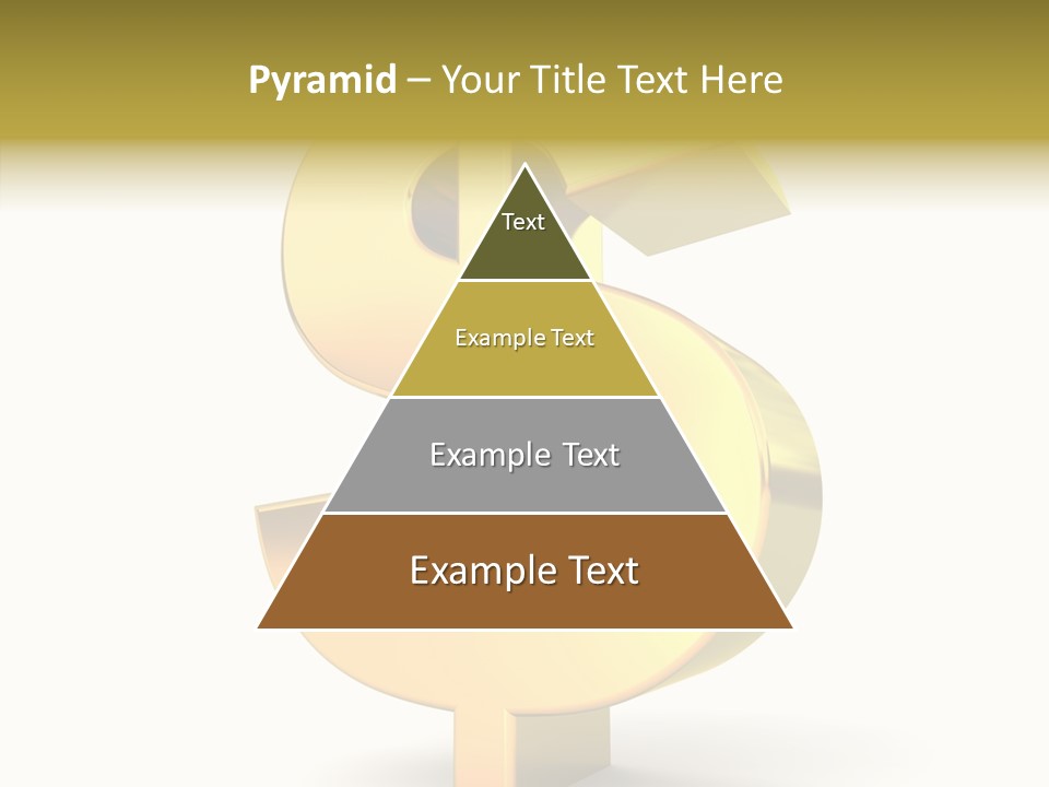 Icon Exchange Gold PowerPoint Template