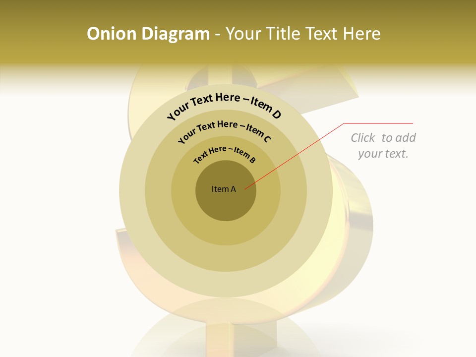 Icon Exchange Gold PowerPoint Template