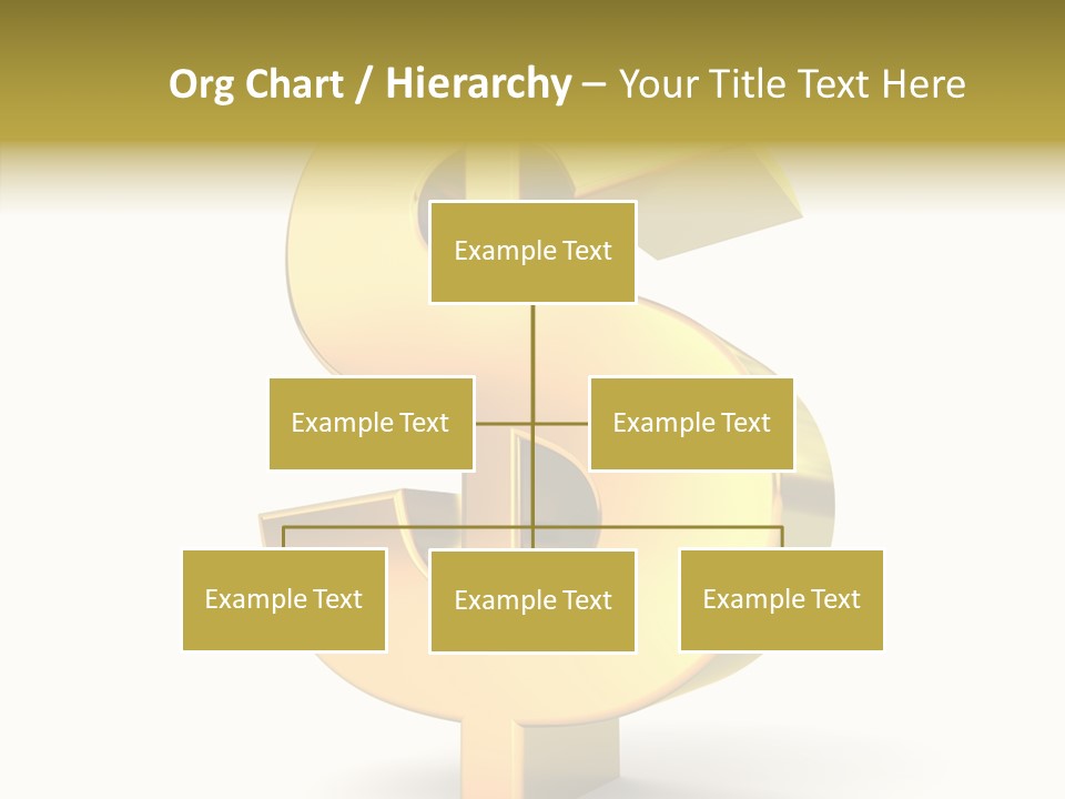 Icon Exchange Gold PowerPoint Template