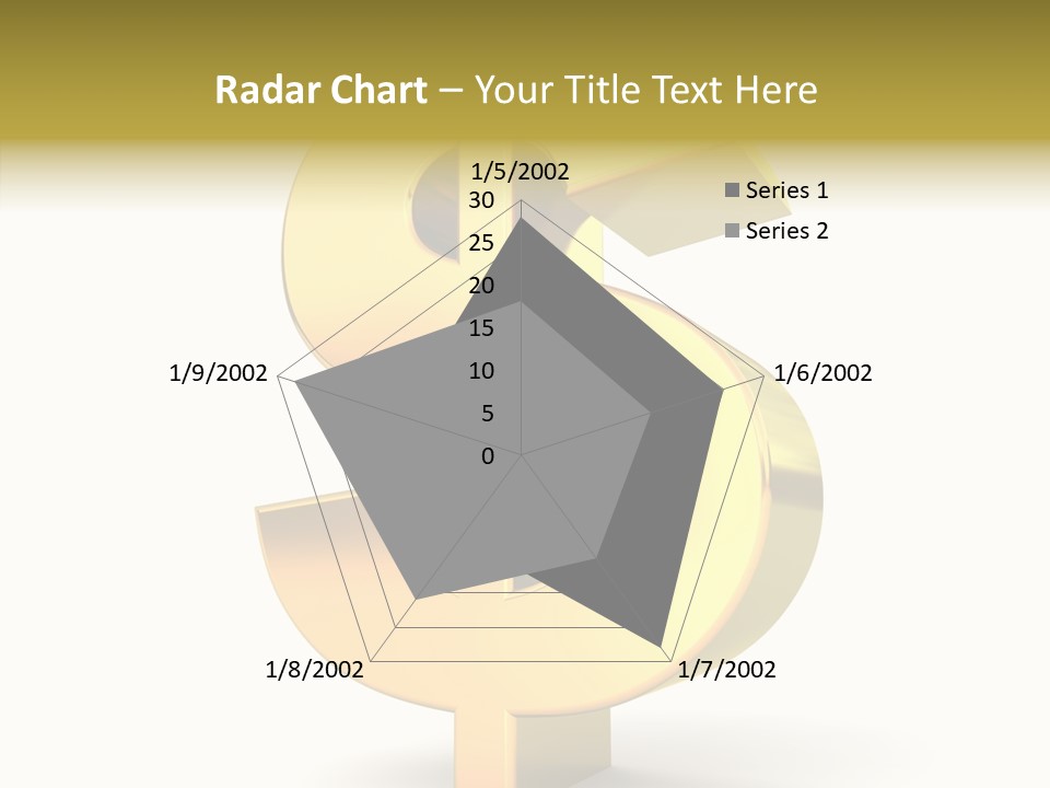 Icon Exchange Gold PowerPoint Template