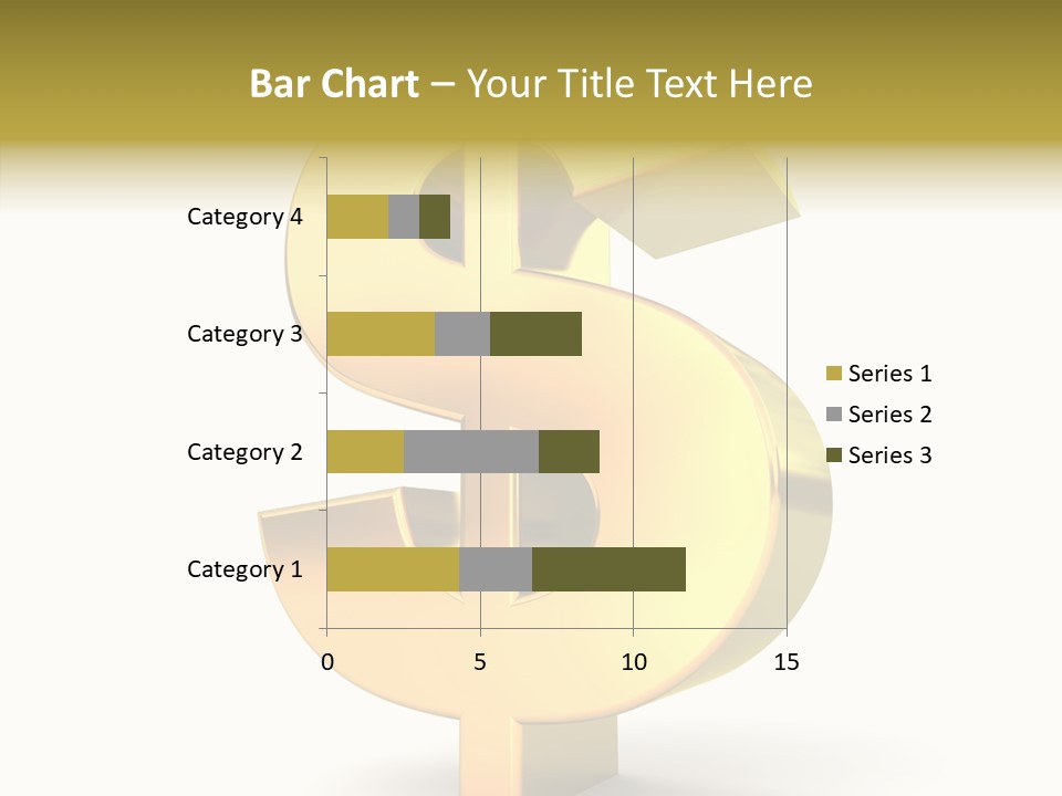 Icon Exchange Gold PowerPoint Template