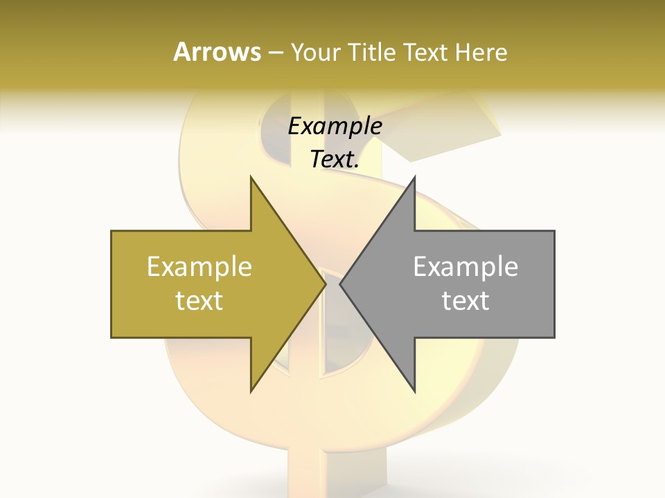 Icon Exchange Gold PowerPoint Template