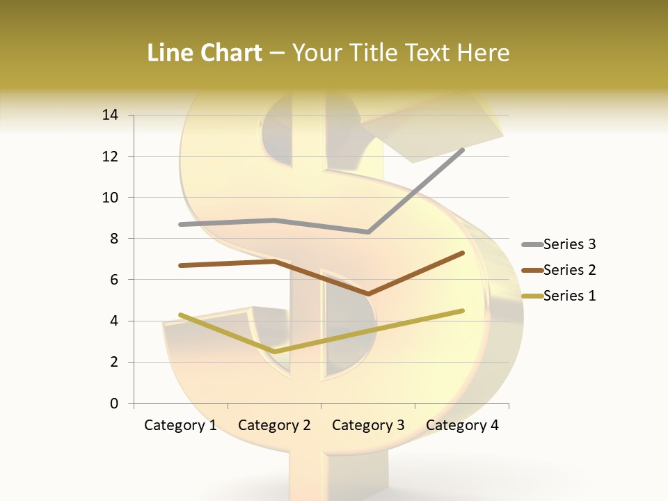 Icon Exchange Gold PowerPoint Template