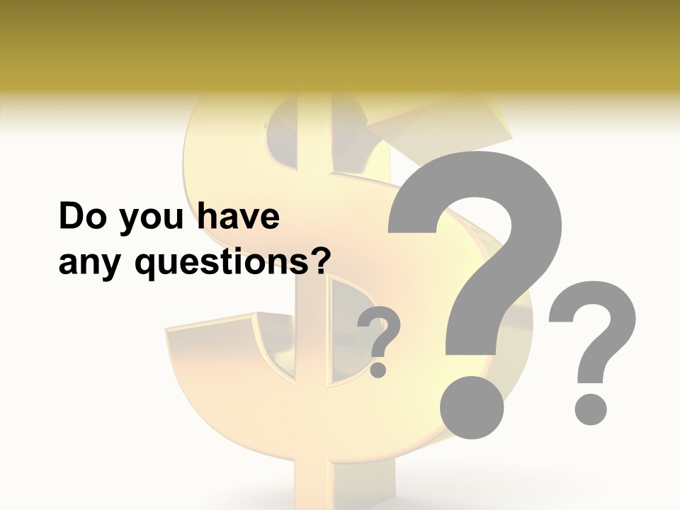 Icon Exchange Gold PowerPoint Template