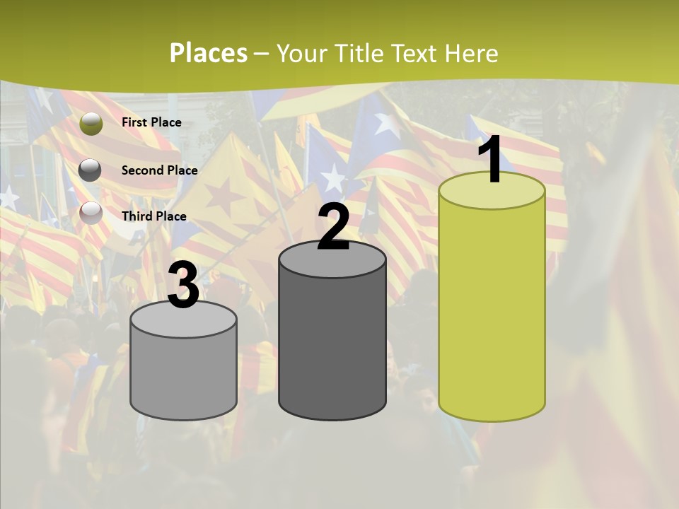 Independentist City Estelada PowerPoint Template