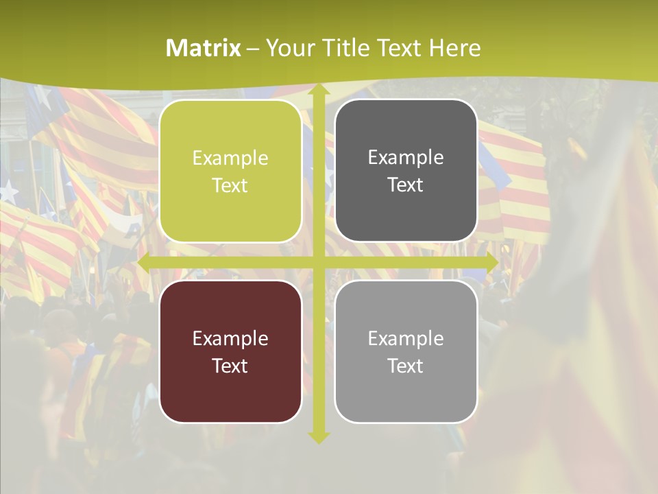 Independentist City Estelada PowerPoint Template