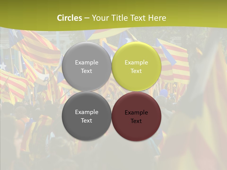 Independentist City Estelada PowerPoint Template