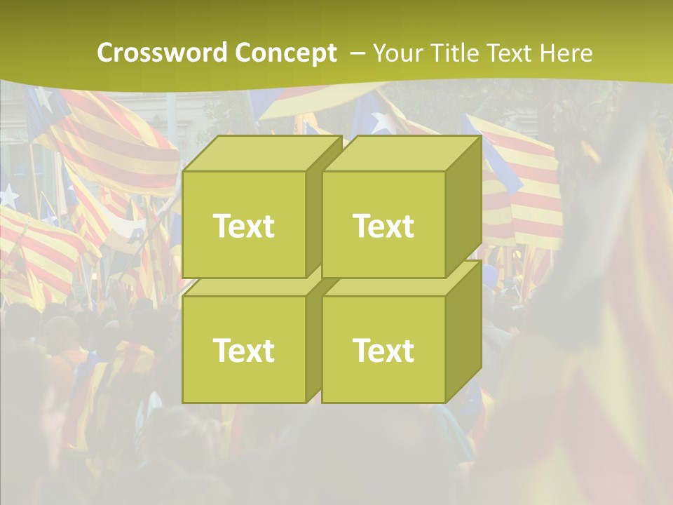 Independentist City Estelada PowerPoint Template