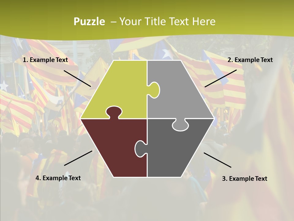 Independentist City Estelada PowerPoint Template