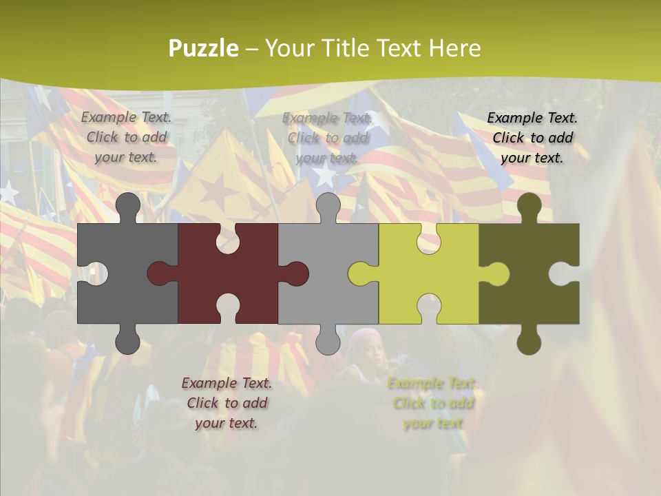 Independentist City Estelada PowerPoint Template