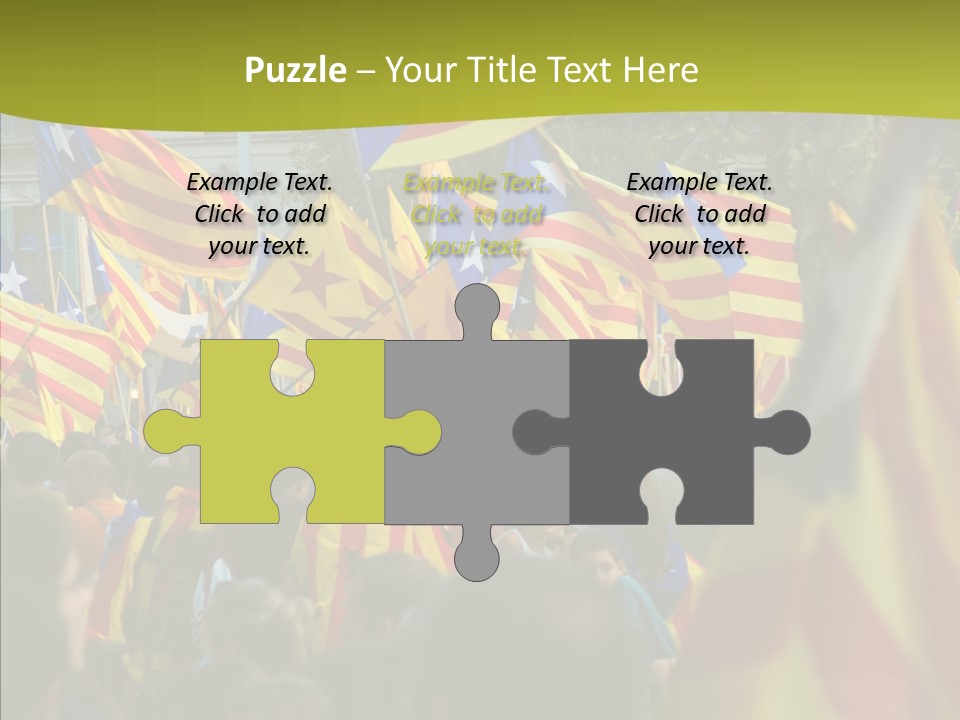 Independentist City Estelada PowerPoint Template