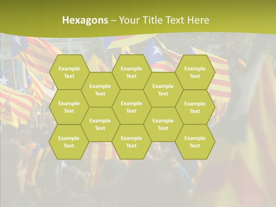 Independentist City Estelada PowerPoint Template