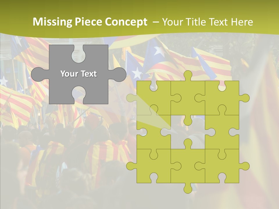 Independentist City Estelada PowerPoint Template
