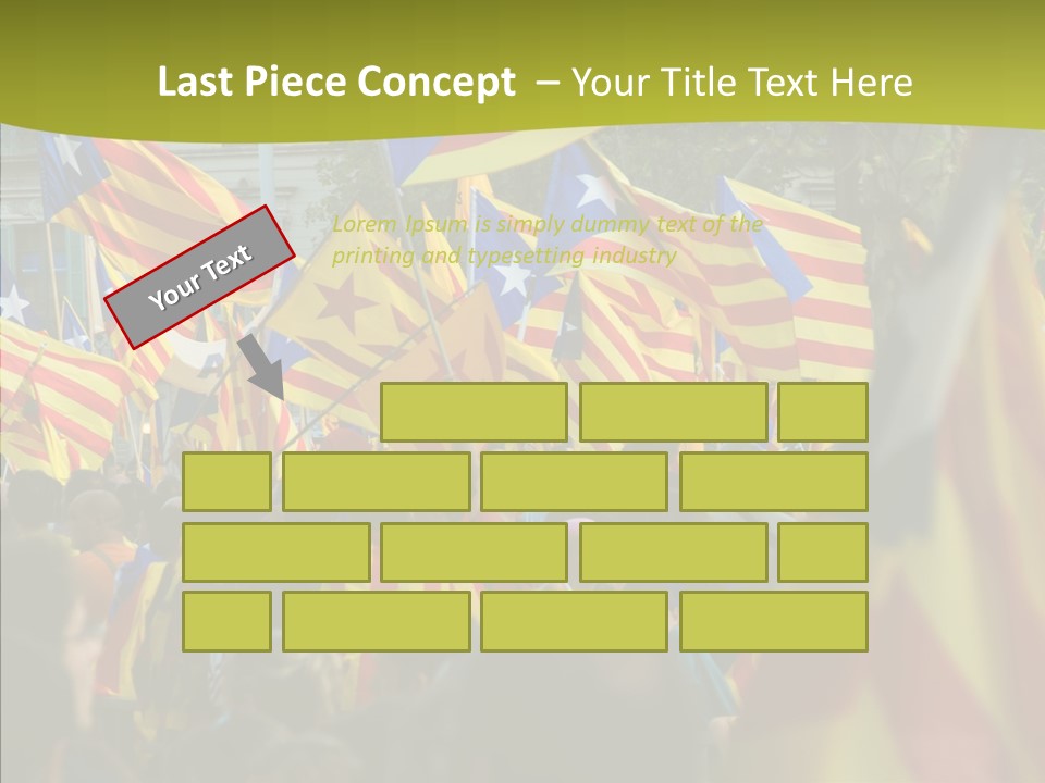 Independentist City Estelada PowerPoint Template